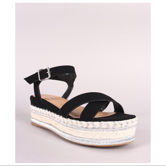 NWOT Espadrille Flatform Sandal - Picture 4 of 4